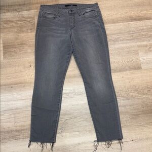 Joe’s Jeans Women's Gray Frayed Hem Jeans, Size 30, Style - The Skinny